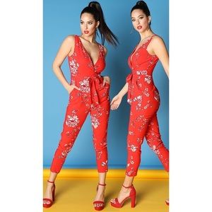 Floral jumpsuit